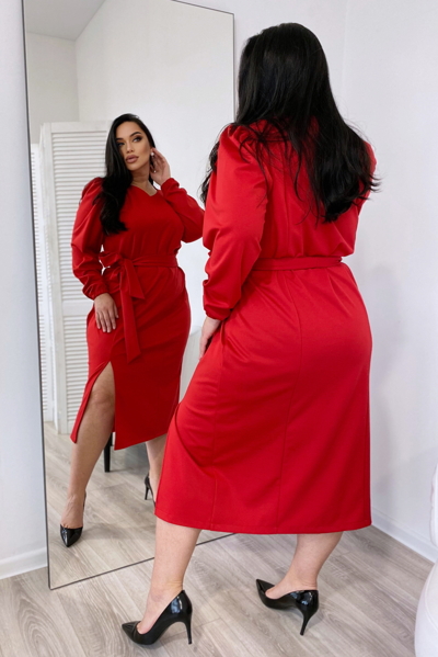 Плаття великих розмірів "Авалон" червоне