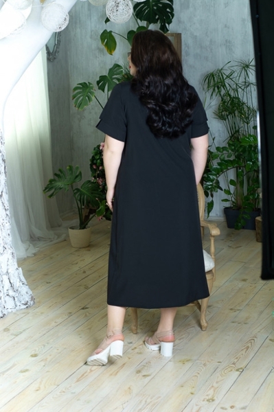Плаття великих розмірів "Марго" чорне