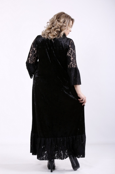 Плаття великих розмірів "Керол" чорне