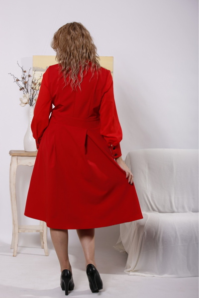 Плаття великих розмірів "Алісія" червоне