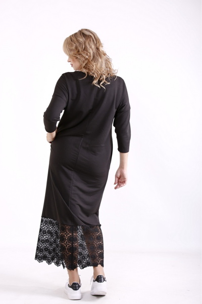 Плаття великих розмірів "Арлет" чорне