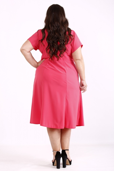 Плаття великих розмірів "Емілі" рожеве