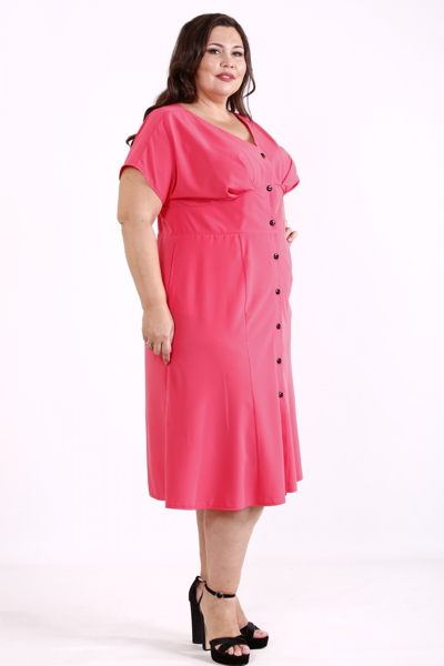 Плаття великих розмірів "Емілі" рожеве