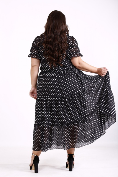 Плаття великих розмірів "Ліліана" чорне