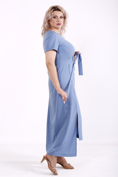 Плаття великих розмірів "Маріанна" голубе