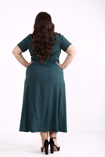 Плаття великих розмірів "Маріанна" зелене