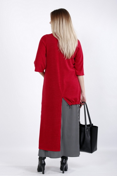 Плаття великих розмірів "Рондо" червоне