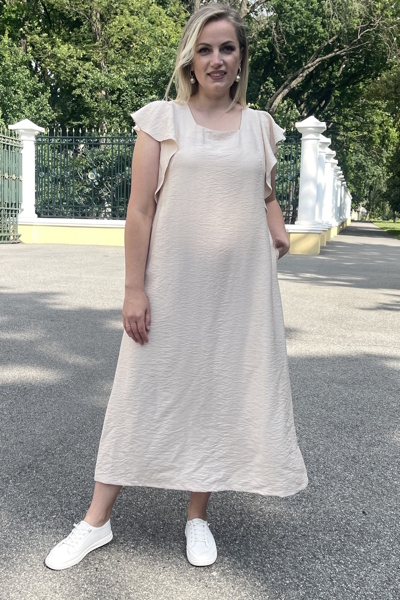 Плаття з льону "Майрис" крем