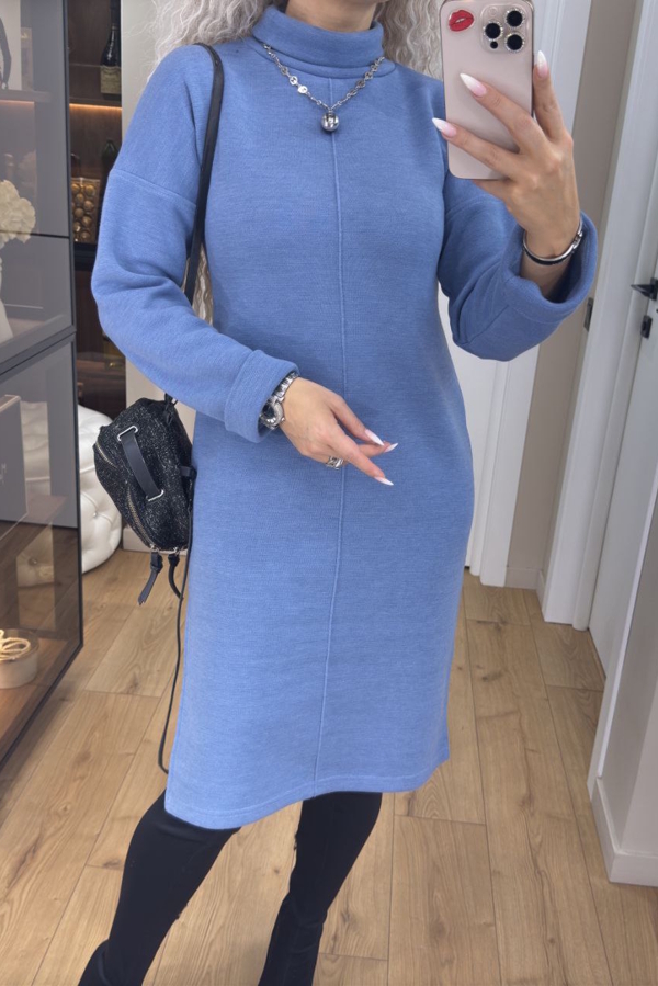 Тепле плаття "Розалія" голубе