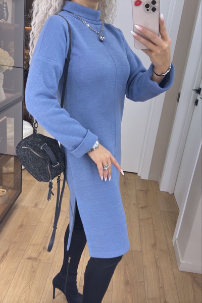 Тепле плаття "Розалія" голубе