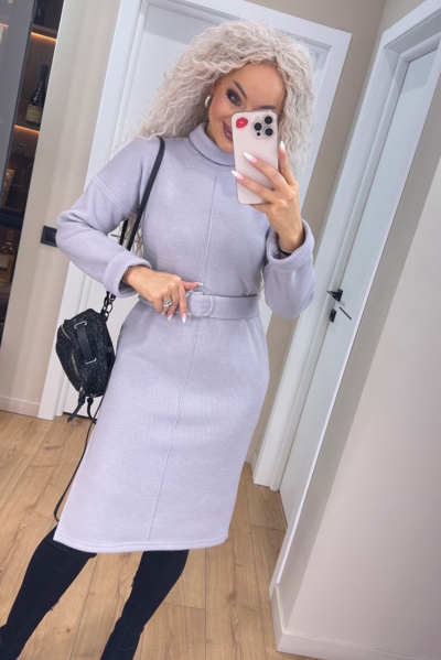 Тепле плаття "Розалія" сіре