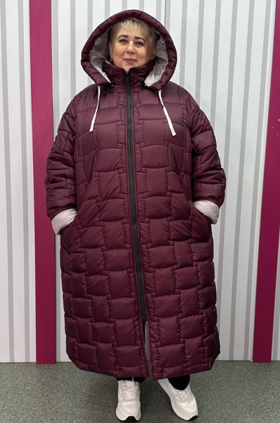 Зимове пальто "Паралель" бордо