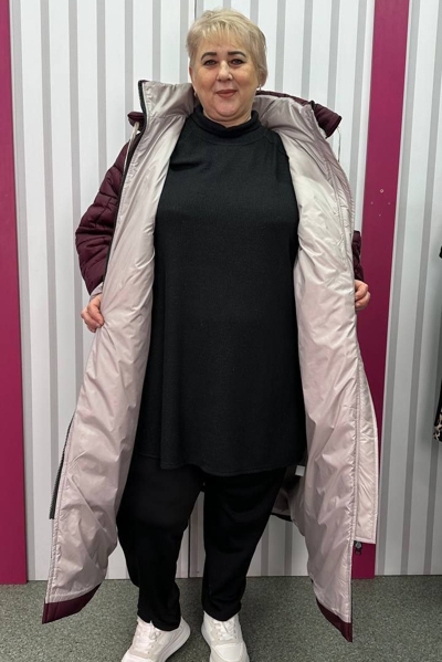 Зимове пальто "Паралель" бордо