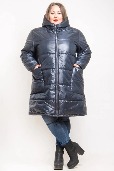 Зимова куртка "Шансон" темно-синя