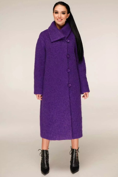 Демісезонне пальто "Анемона" фіолетове
