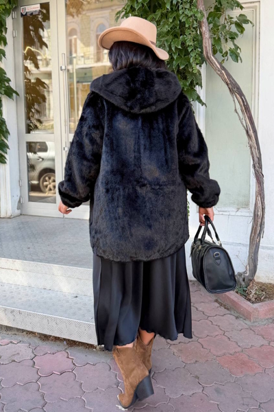 Шуба "Айстра" чорна