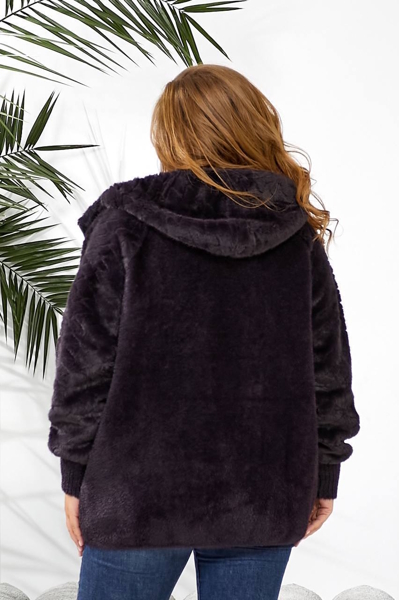 Куртка з альпаки "Амаранта" чорниця