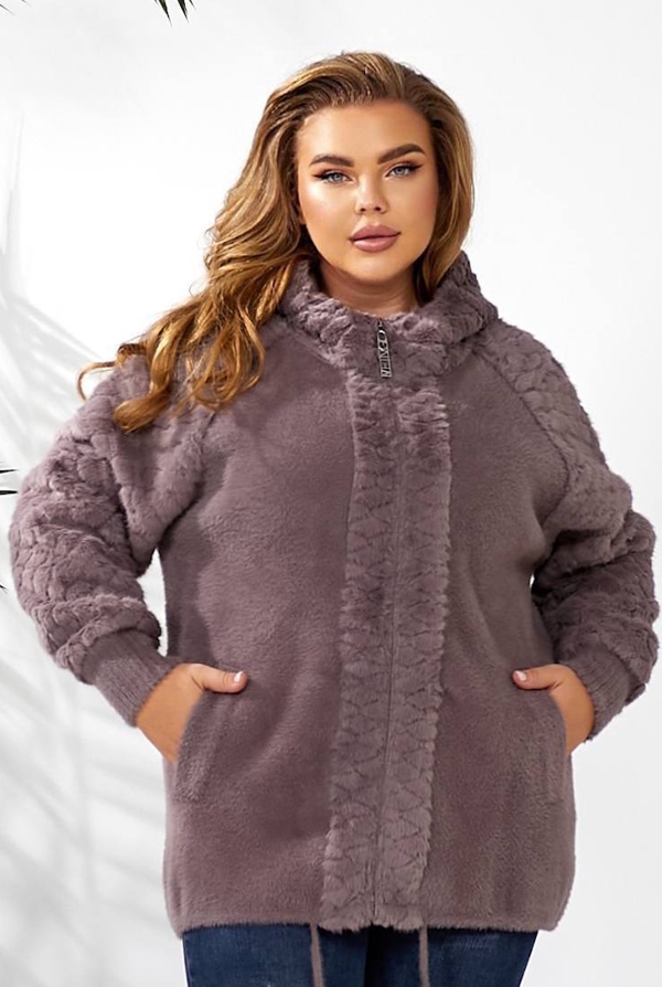 Куртка з альпаки "Амаранта" фрез