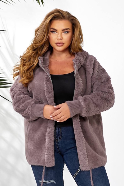 Куртка з альпаки "Амаранта" фрез