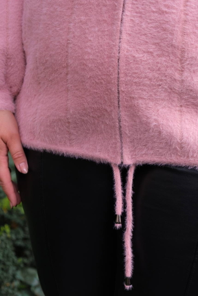 Куртка з альпаки "Орландо" рожева