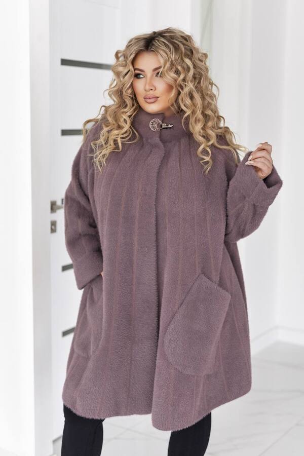 Пальто з альпаки "Монсерат" фрез