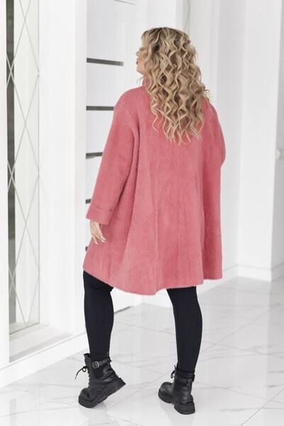 Пальто з альпаки "Монсерат" рожеве