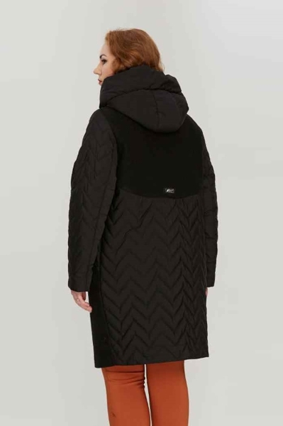 Пальто великих розмірів "Наталі" чорне