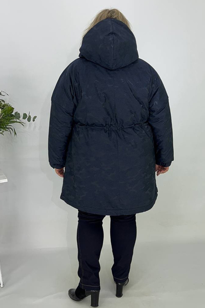 Парка "Діона" синя камуфляж