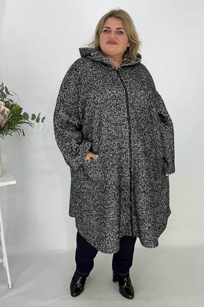 Пальто-пончо "Венеціанка" сіре