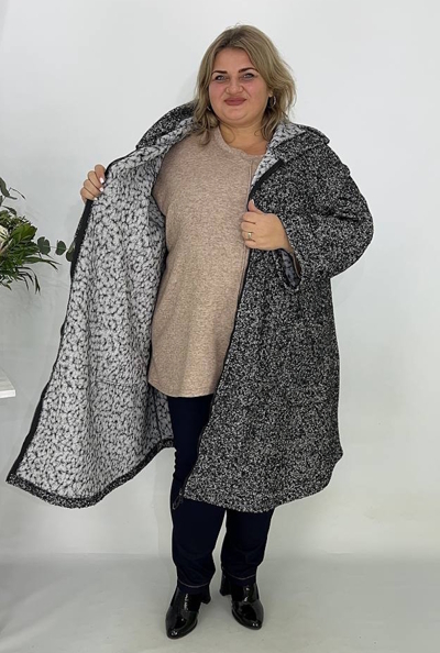 Пальто-пончо "Венеціанка" сіре