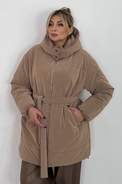 Пуховик "Альма" бежевий