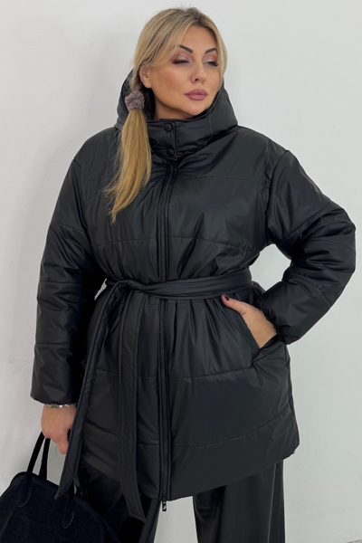 Пуховик "Альма" чорний