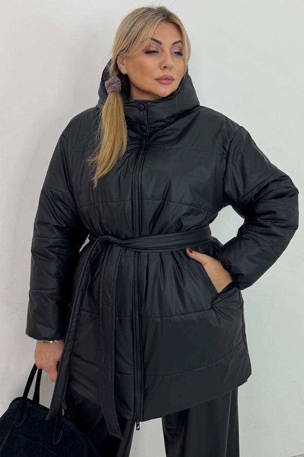 Пуховик "Альма" чорний