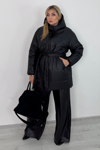 Пуховик "Альма" чорний