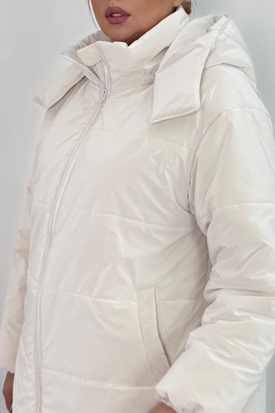 Пуховик "Альма" молоко