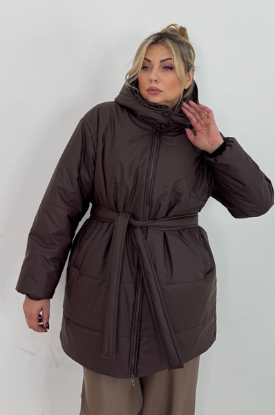 Пуховик "Альма" шоколад