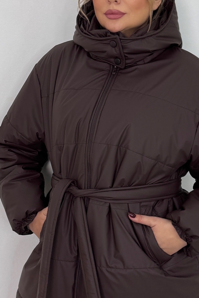 Пуховик "Альма" шоколад