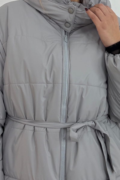 Пуховик "Альма" сірий