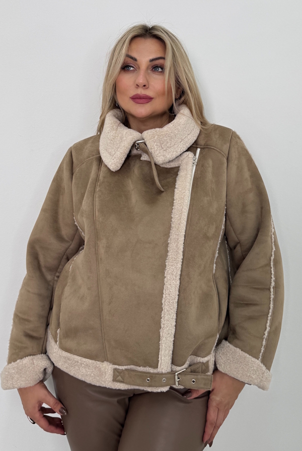 Дублянка "Марго" замша бежева