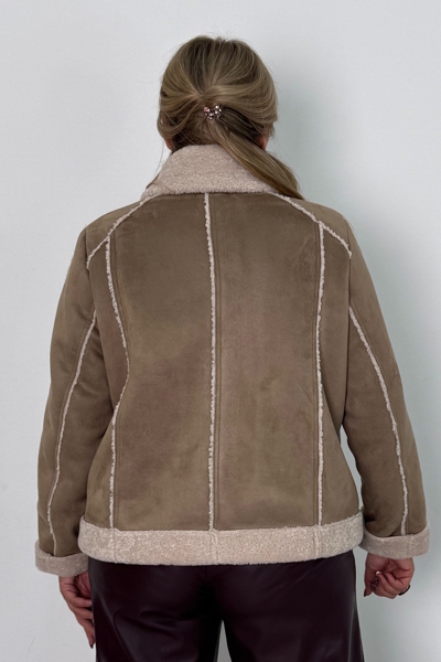 Дублянка "Марго" замша бежева