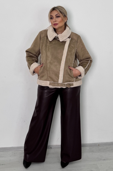 Дублянка "Марго" замша бежева