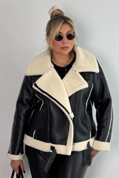 Дублянка "Марго" шкіра чорна