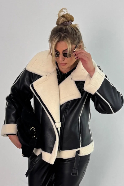 Дублянка "Марго" шкіра чорна