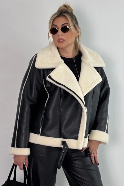 Дублянка "Марго" шкіра чорна