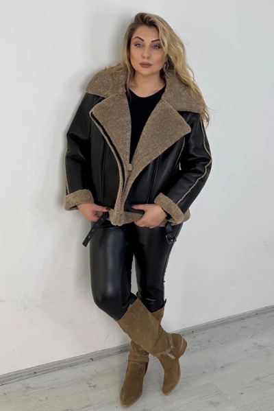 Дублянка "Марго" шкіра чорна-1