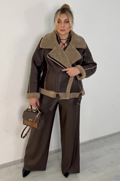 Дублянка "Марго" шкіра шоколад