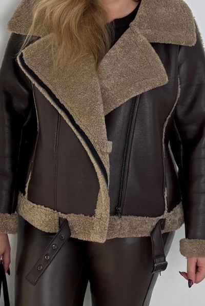 Дублянка "Марго" шкіра шоколад