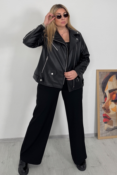 Косуха з екошкіри "Меліса" чорна