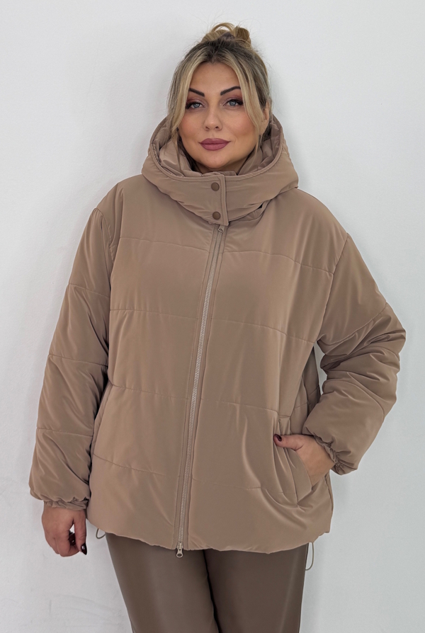 Пуховик "Рейчел" бежевий