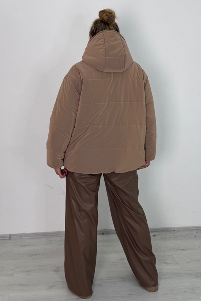 Пуховик "Рейчел" бежевий